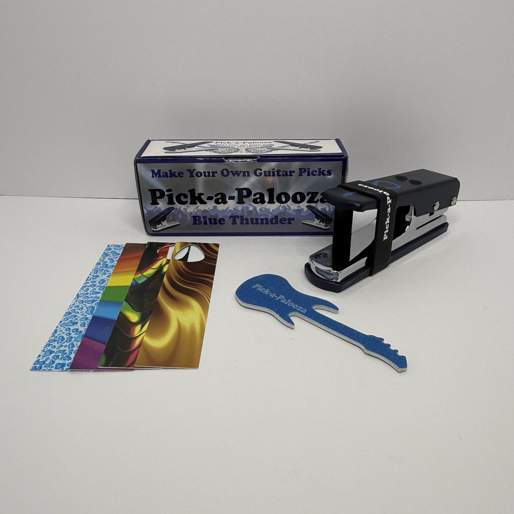 Pick A Palooza Blue Thunder Make Your Own Guitar Picks Punch‎ And Sander